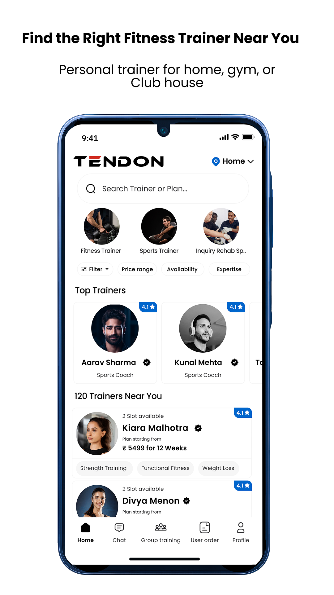 Tendon app screenshot 1